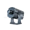 Đèn chiếu logo 600W thân nhôm xám với dãy cánh tản nhiệt dày và chân đế chữ U